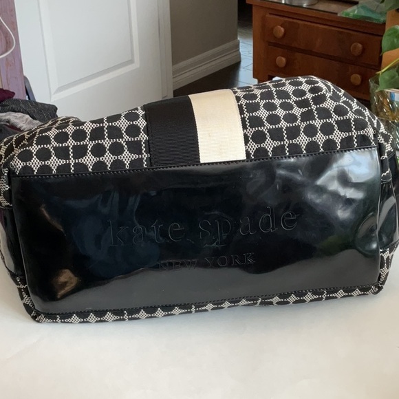 Vintage Kate Spade Stylish Black and White Tote Bag - Picture 3 of 11